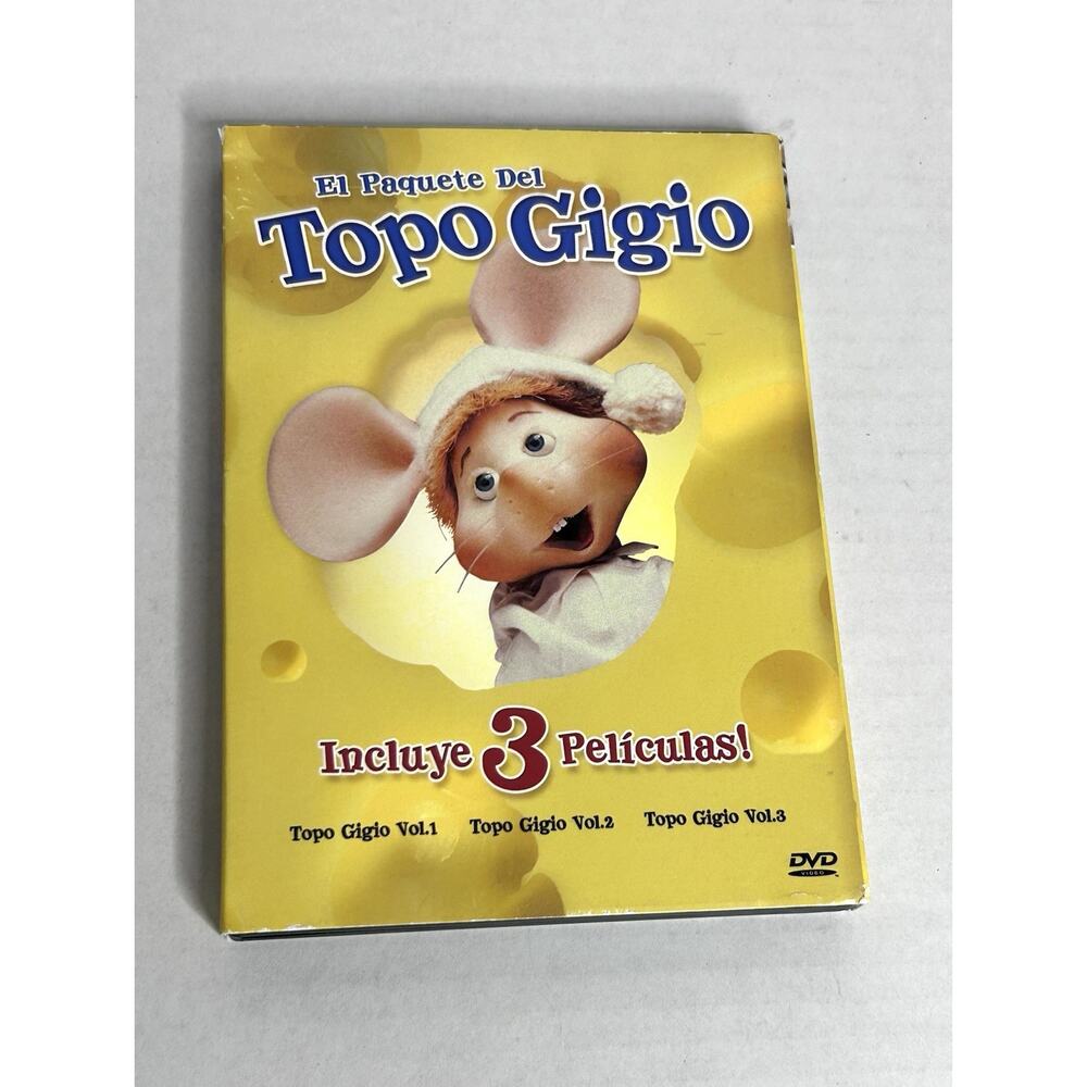 El Paquete Del Topo Gigio DVD Set Vol 1 2 3 Includes 3 Peliculas Preowned